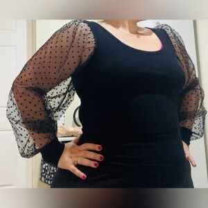 PatPat Black Ribbed Top